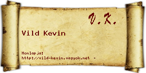 Vild Kevin névjegykártya